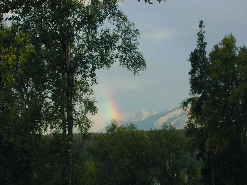 rainbow in alaska hatchers pass