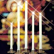 White Beeswax Altar Candles