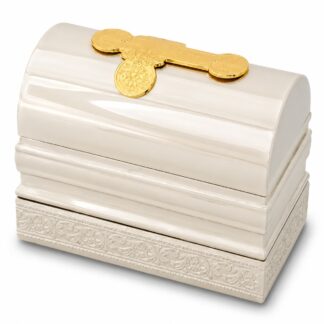 Baptismal Kit, small, Nickel Finish, Gold Cross