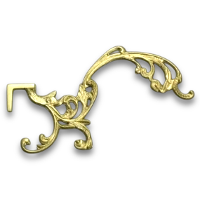 Ornate Russian Lamp Brackets - Gold Plated
