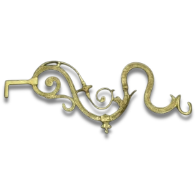 Ornate Russian Lamp Brackets - Gold Plated - Image 3