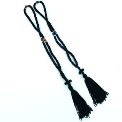 Prayer Rope 100 knots - Black Wool - Image 2