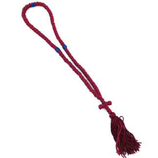 Prayer Rope 100 knots-Red Silk