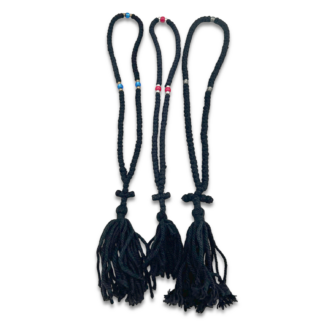 Prayer Rope 100 knots - Black Wool