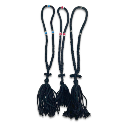 Prayer Rope 100 knots - Black Wool