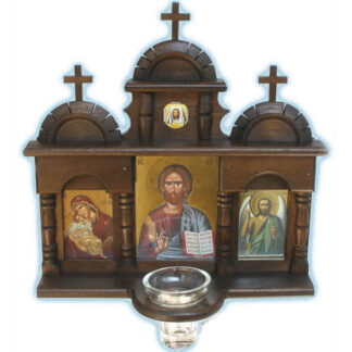Kiot for Home -Triple Icon with Glass Oil Cup