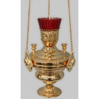 Hanging lamp with candle sockets