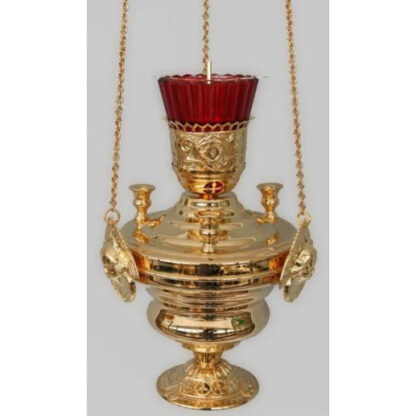 Hanging lamp with candle sockets
