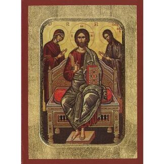 Deesis wooden icon