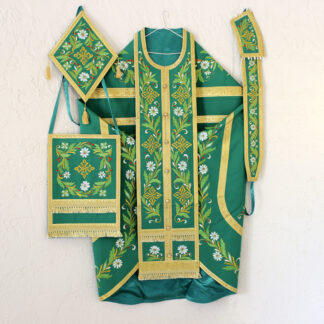 Embroidered Green Vestments