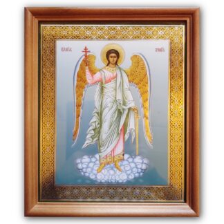 Guardian Angel Icon Framed with Glass - 8" x 9.5"