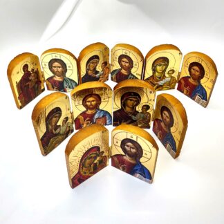 Folding Icon (diptych) with gold leaf - Medium