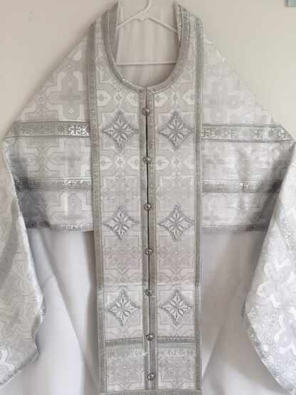 Brocade White Vestments - Image 3
