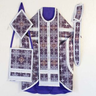 Purple Brocade Vestments