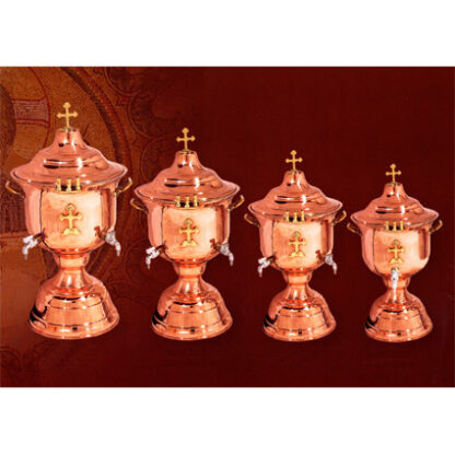 Greek Holy Water Font - Copper