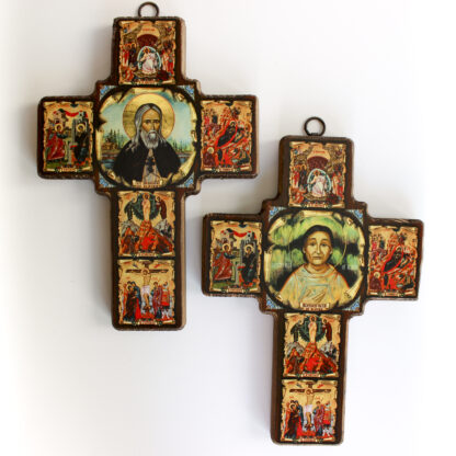Wooden Cross with Alaskan Saints