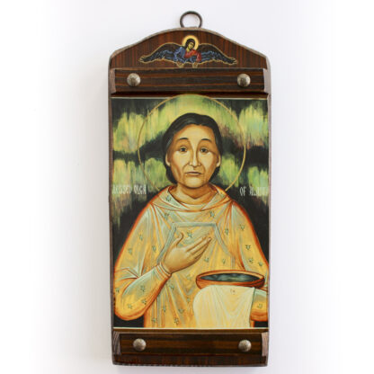 Matushka Olga Icon on Wood Plank