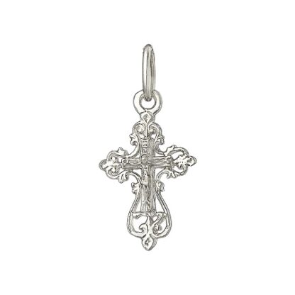 Filigree Infant Baptismal Cross, sterling silver #3