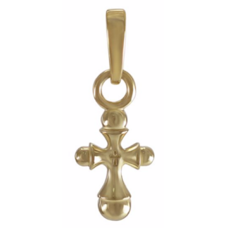 Solid Gold infant baptismal cross