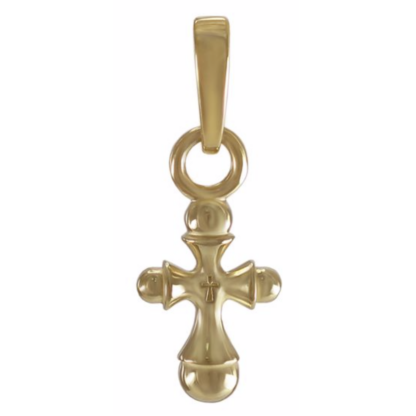 Solid Gold infant baptismal cross