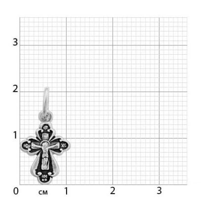 Infant Baptismal Cross, sterling silver #1 - Image 2
