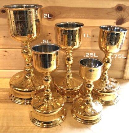Chalice .25L (Small)- Gold Plated, Stainless Steel Cup - Image 3