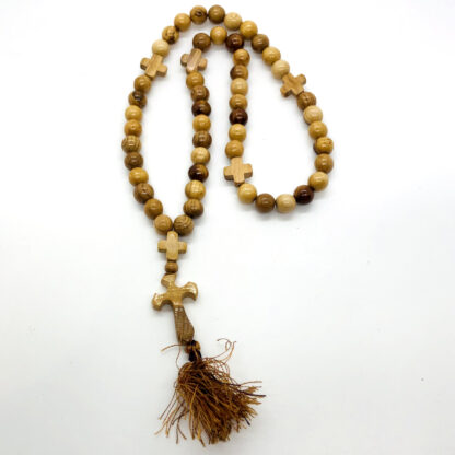 Wood 50 bead Prayer Rope, small beads - 5 colors - Image 2