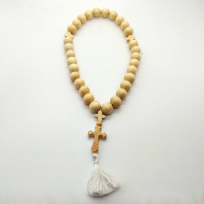 Wood 30 bead Prayer Rope - Large Beads,  5 colors - Image 6