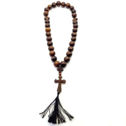 Wood 30 bead Prayer Rope - Large Beads,  5 colors - Image 4