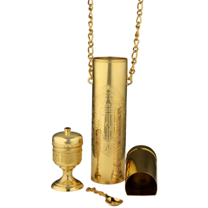 Communion travel kit / Sick call kit - Standing cylindrical - Image 4