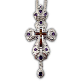 Pectoral cross with Amethyst Stones