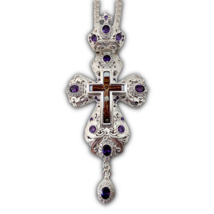 Pectoral cross with Amethyst Stones