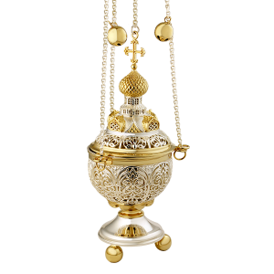 Two Toned Festal Censer - Gold and Silver Plated