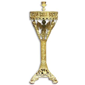 Sand Candle Stand - Aluminum with Holy Angel