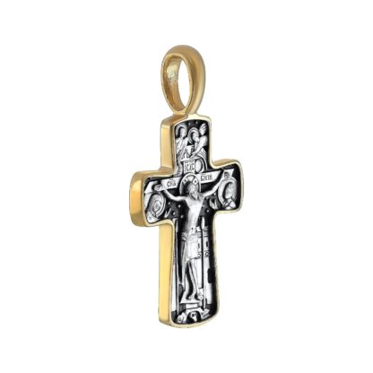 Archangel Michael Cross- gold and silver - Image 3