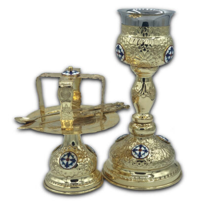Chalice .5L (Standard)- Gold Plated, Stainless Steel Cup with Enamel