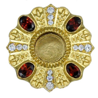 Icon relic insert - small, red stone