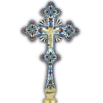 Altar / Blessing Cross, Enamel - Image 2