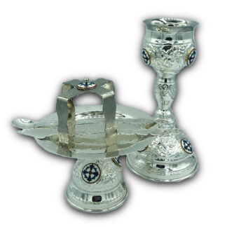 Chalice .25L (Small)- Silver Plated, Stainless Steel Cup with Enamel