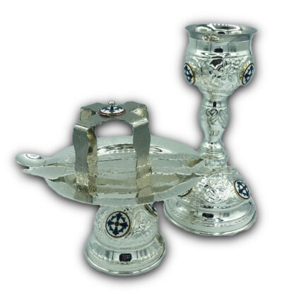 Chalice .25L (Small)- Silver Plated, Stainless Steel Cup with Enamel