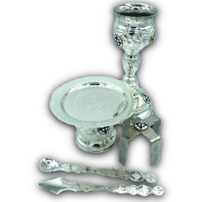 Chalice .25L (Small)- Silver Plated, Stainless Steel Cup with Enamel - Image 2