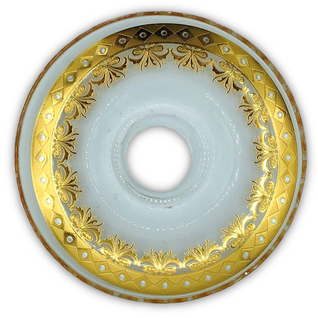 Decorated Glass Drip Catcher Holy Archangel Candles