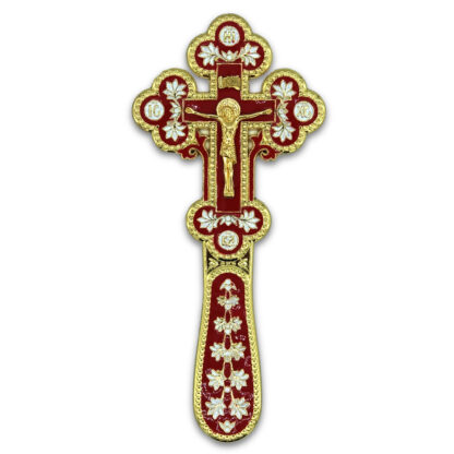 Portable Altar / Blessing Cross, small red