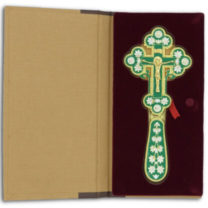 Portable Altar / Blessing Cross, small green - Image 3