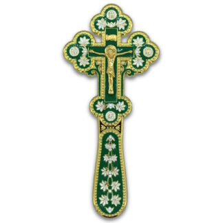 Portable Altar / Blessing Cross, small green
