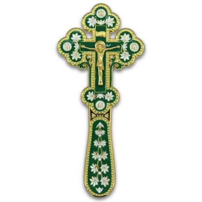 Portable Altar / Blessing Cross, small green