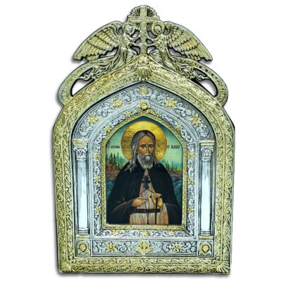 St Herman - Gold and Silver Angel Boarder