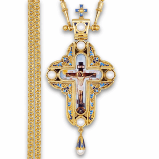 Pectoral Cross with real Pearls