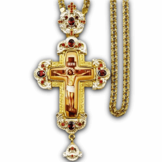 Pectoral Cross with red stones