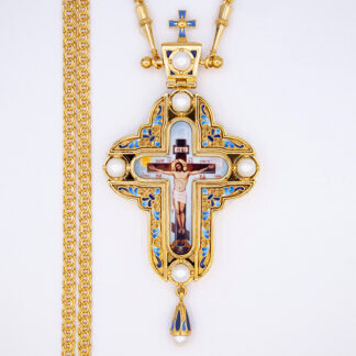 Pectoral Cross with real Pearls